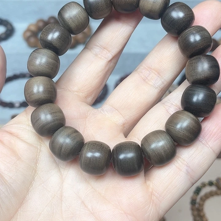 檀香木老山檀阴沉桶珠