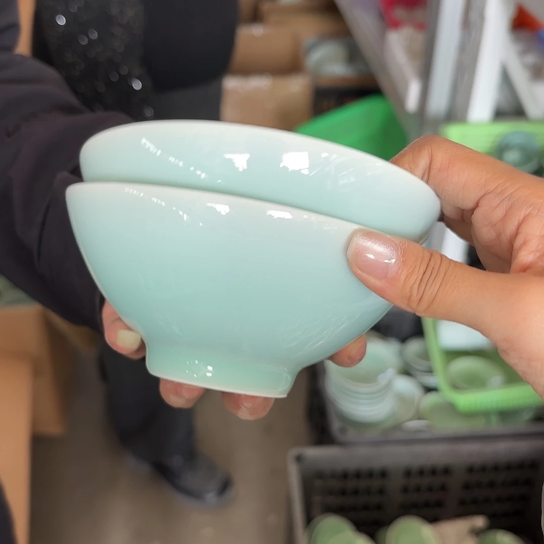 龙泉云间青瓷小米茶器