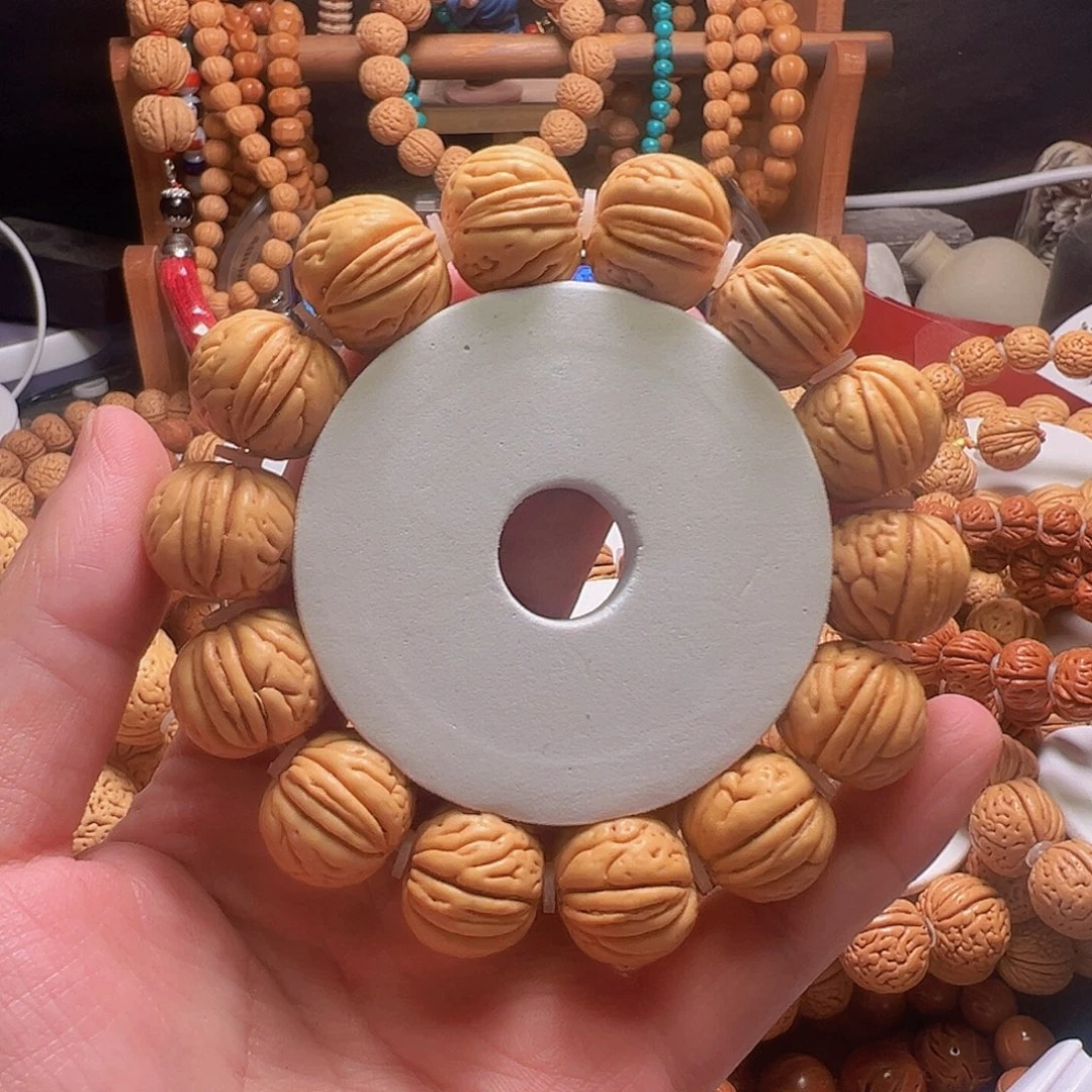 桃核手串肉纹元宝桃核手串20尺