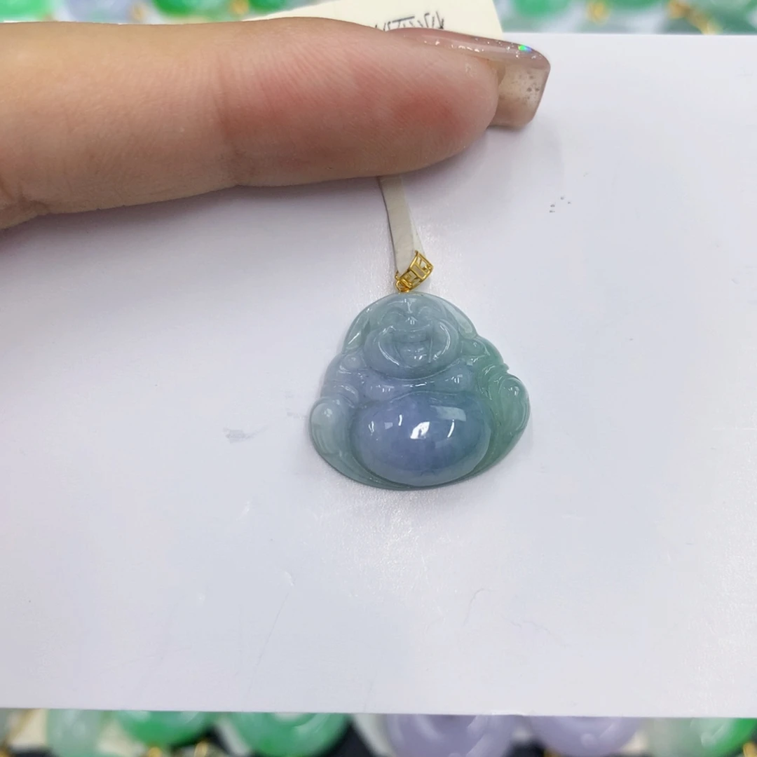 翡翠18K金镶嵌颈饰翡翠