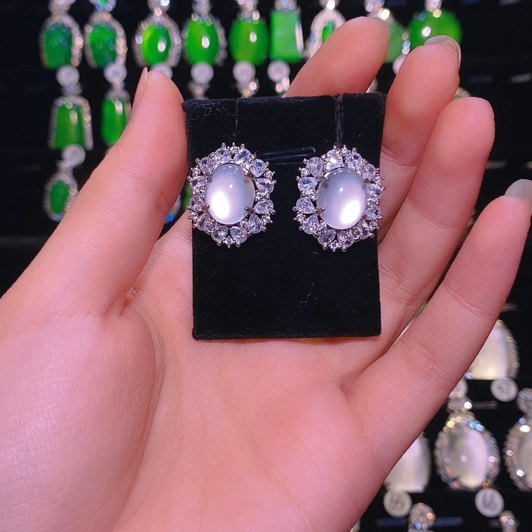 锆石铜合金合金白富美耳钉