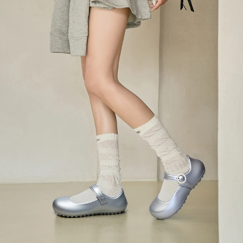攸朴复古玛丽珍超纤平底超纤皮春秋新款不限季节公主皮鞋夏季女鞋