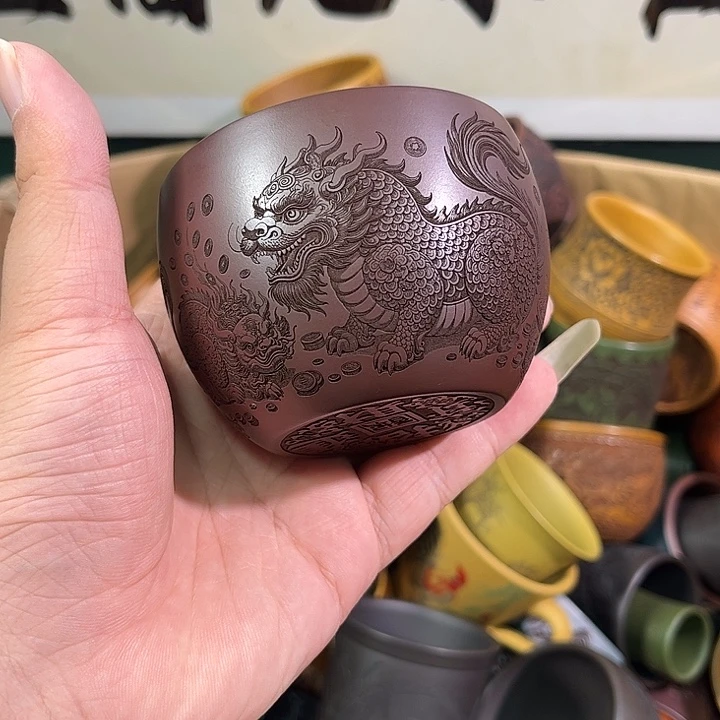 茶杯紫砂全手工紫砂主人杯