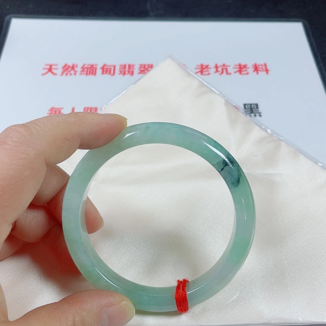 翡翠未镶嵌手镯天然翡翠手镯61.5