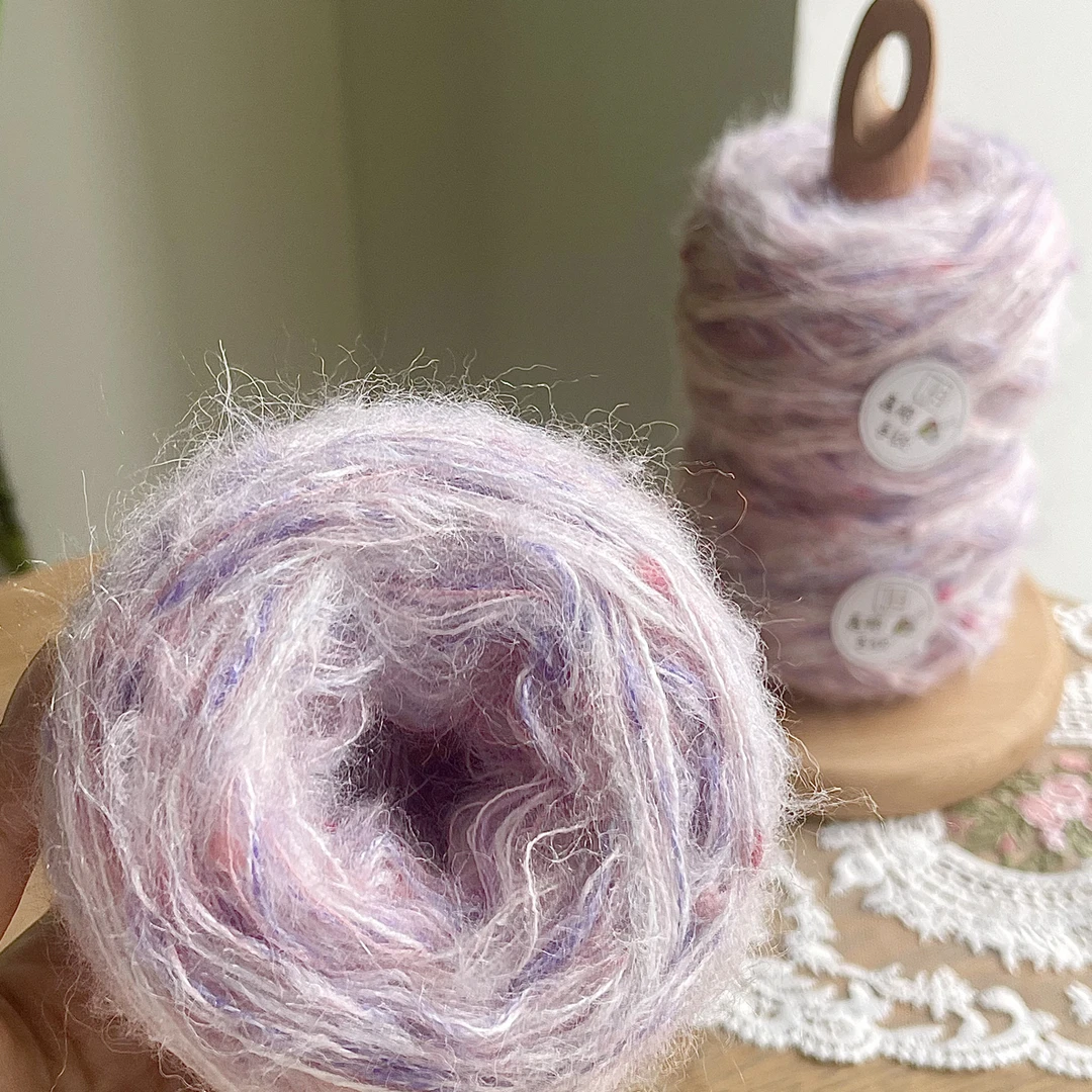 粉色系｜50克一团，四团装，特色手混线手工编织毛线渐变