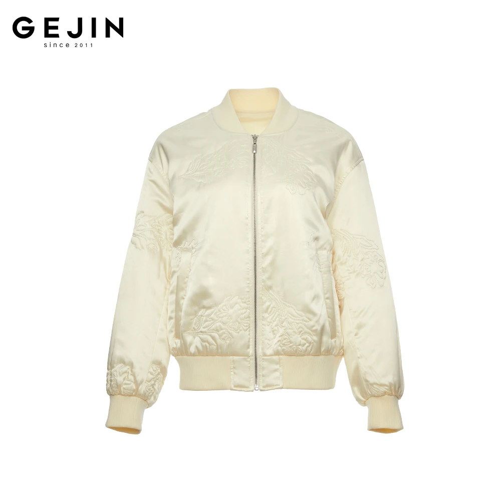 GEJIN/歌锦2025早春新款轻奢时尚绣花气质款上衣外套9112540025