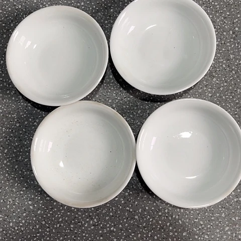 陶瓷4寸大球泥碟四个