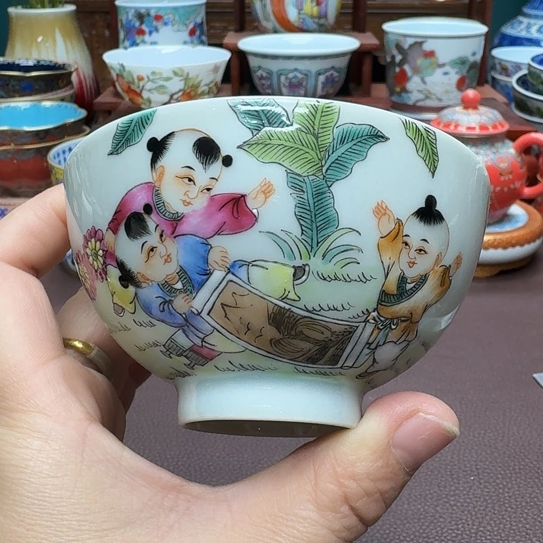 瓷片景德镇仿古手工制作精品展示