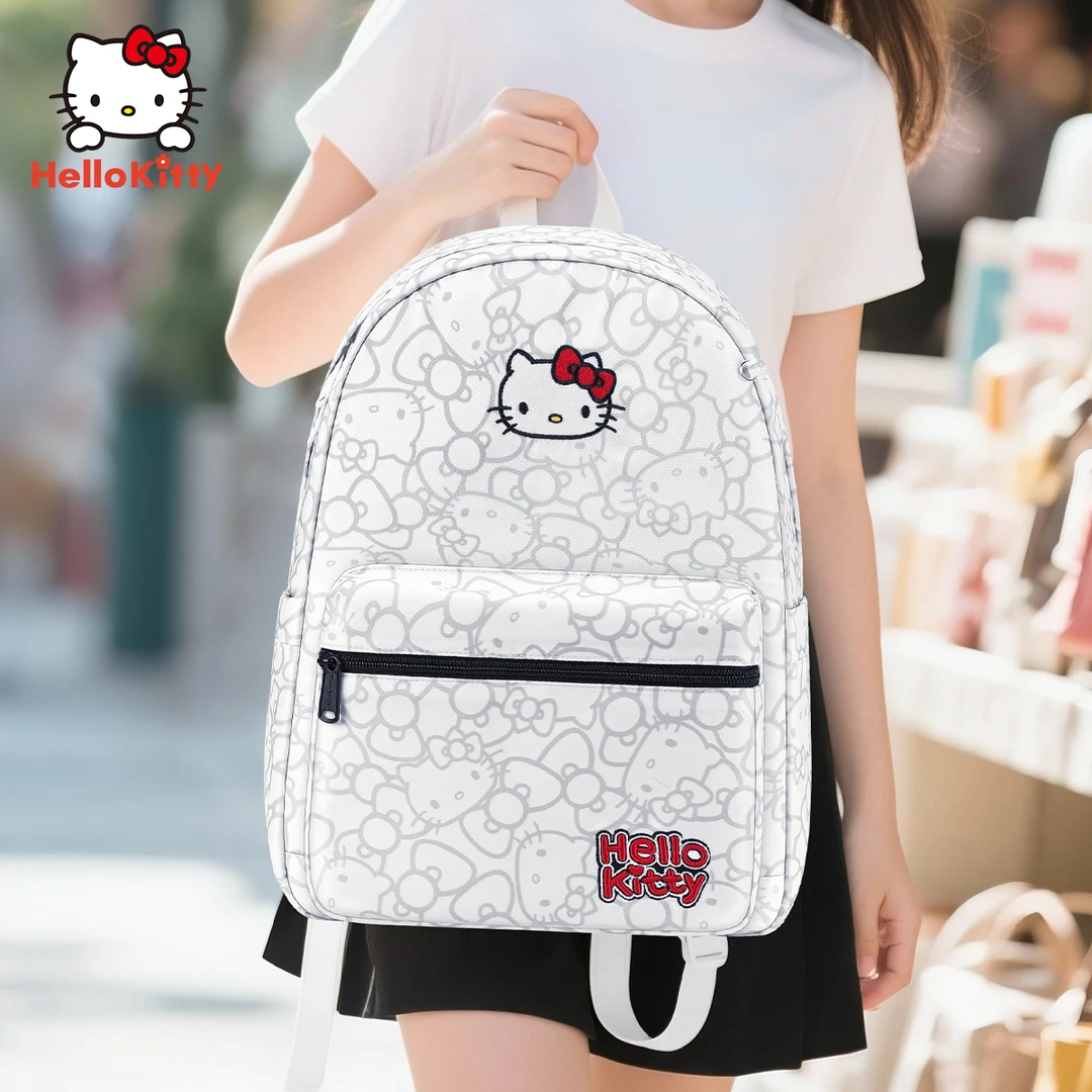 凯蒂猫书包小学生3-6年级1三女生初中大容量背包轻便印花双肩包女