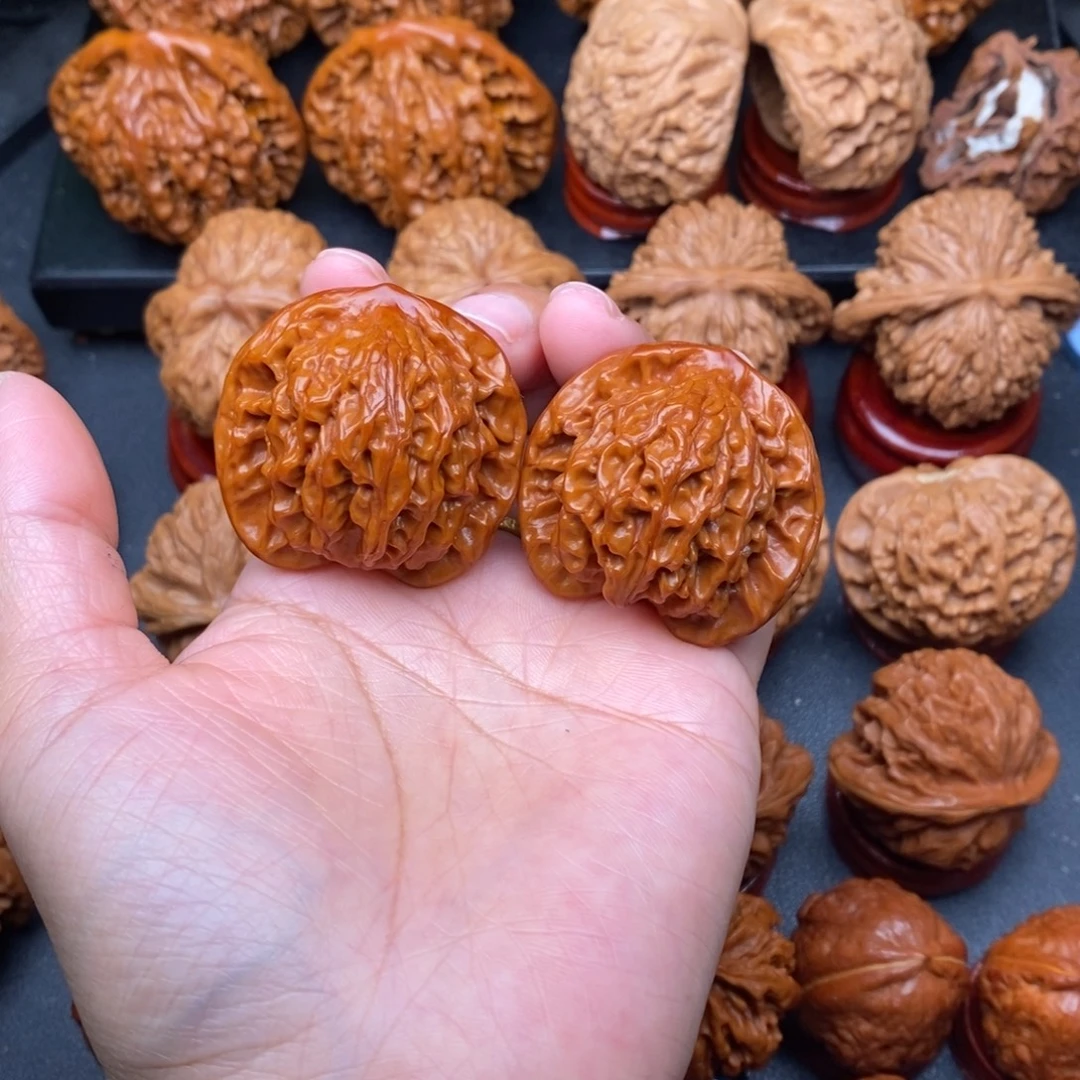 文玩核桃把件40公子帽