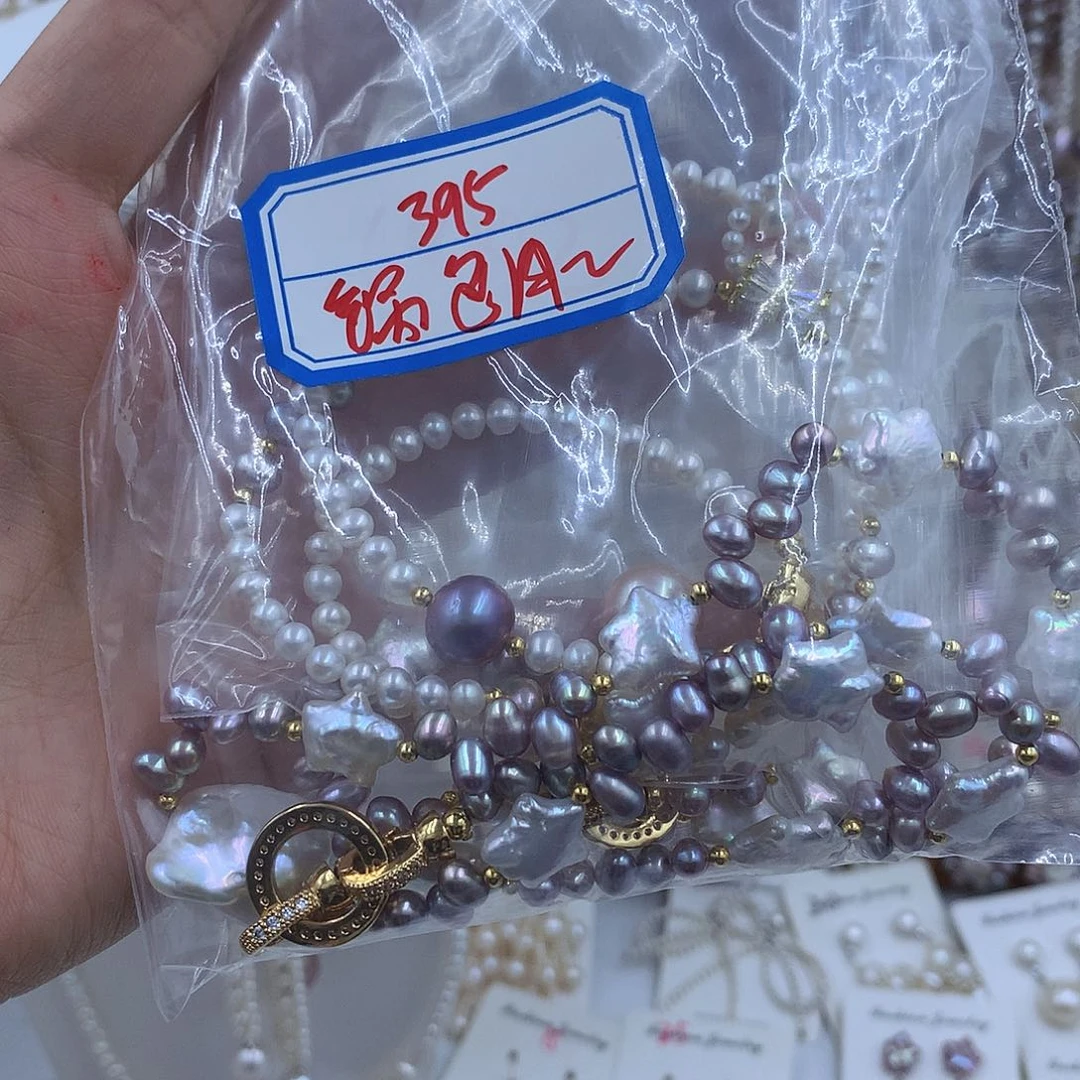 项链银S925镶嵌淡水珍珠锅****吗