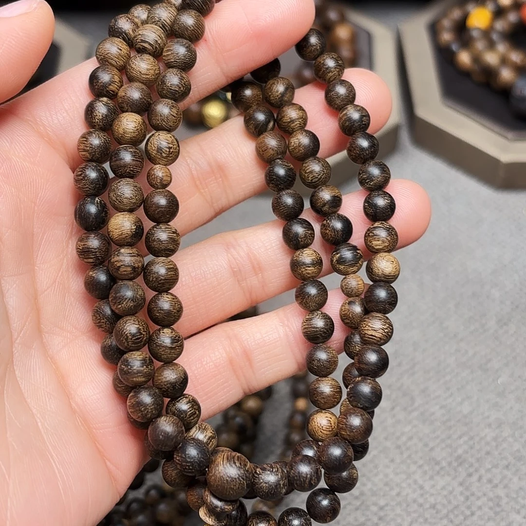 手串沉香越南芽庄黄棋楠瘤疤06×108