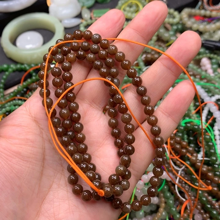 和田玉未镶嵌手链78