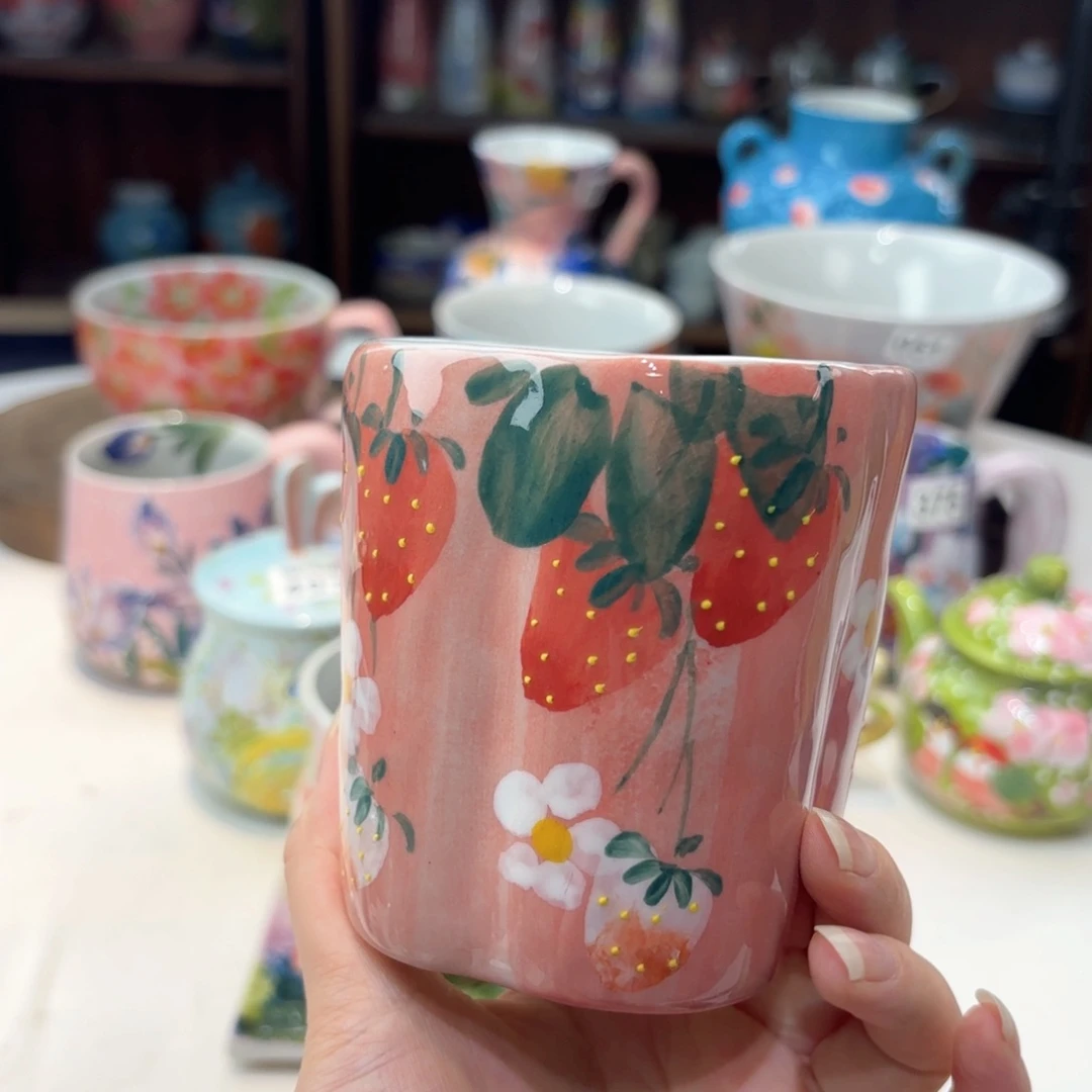 景德镇手绘高温釉下彩陶瓷茶具