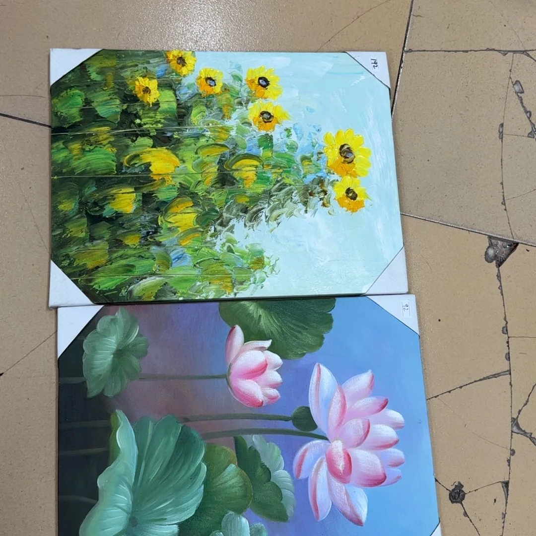 油画愿****?30*40尺寸纯手绘油画两幅