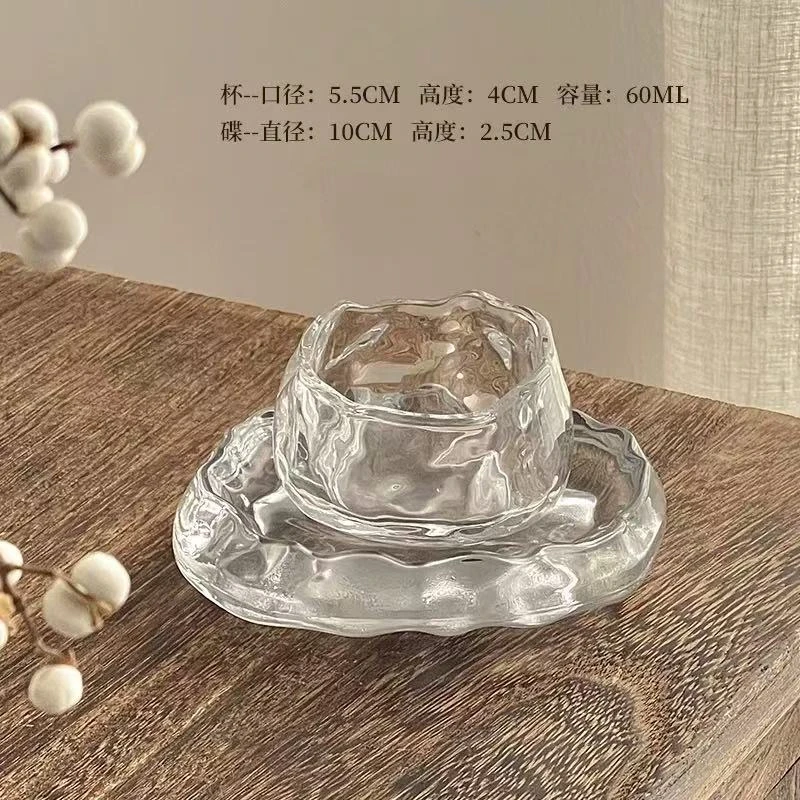 （拍一套发二套）小茶杯玻璃品茗杯家用透明杯子功夫茶具盏套装