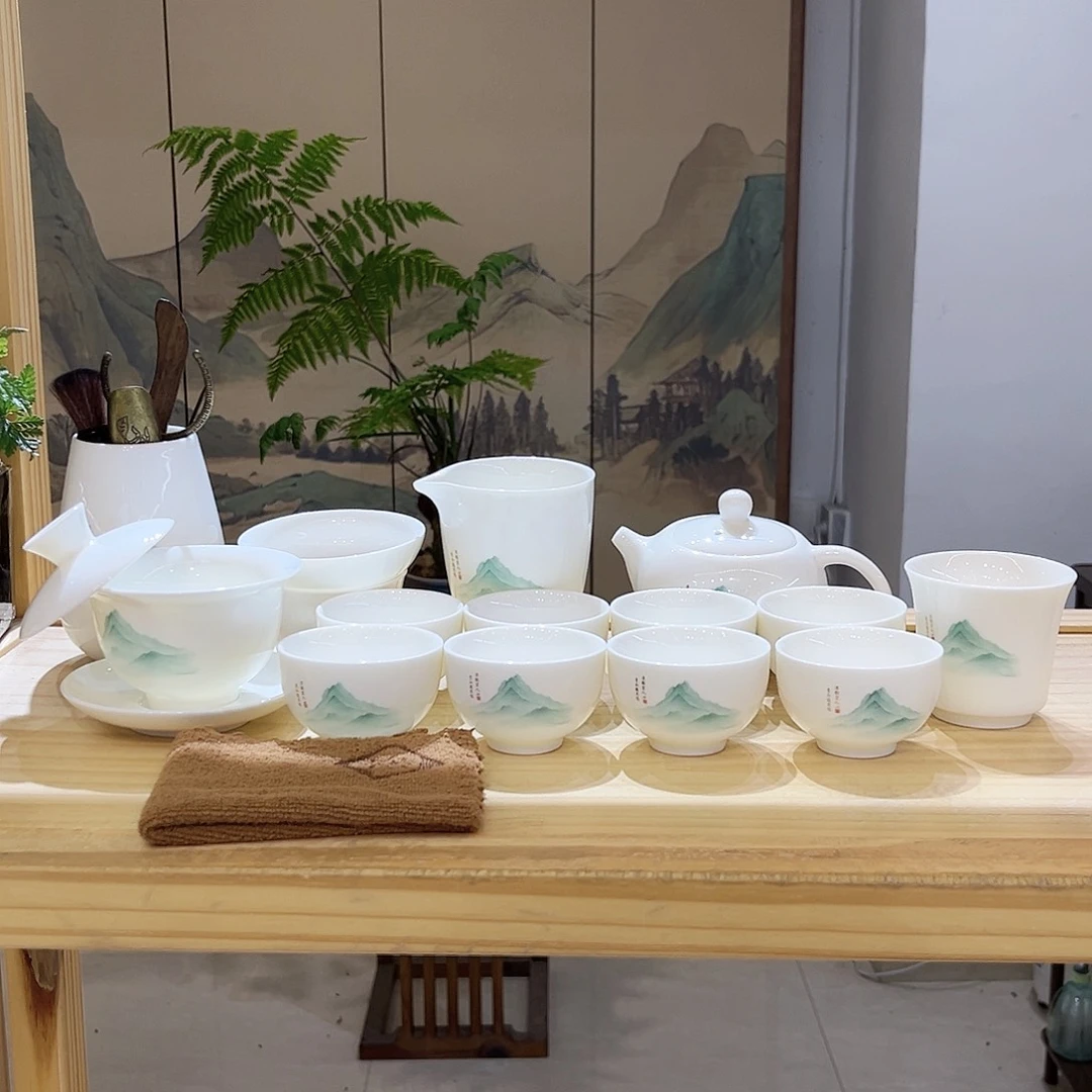 【都彩】又见青山羊脂玉瓷21头
