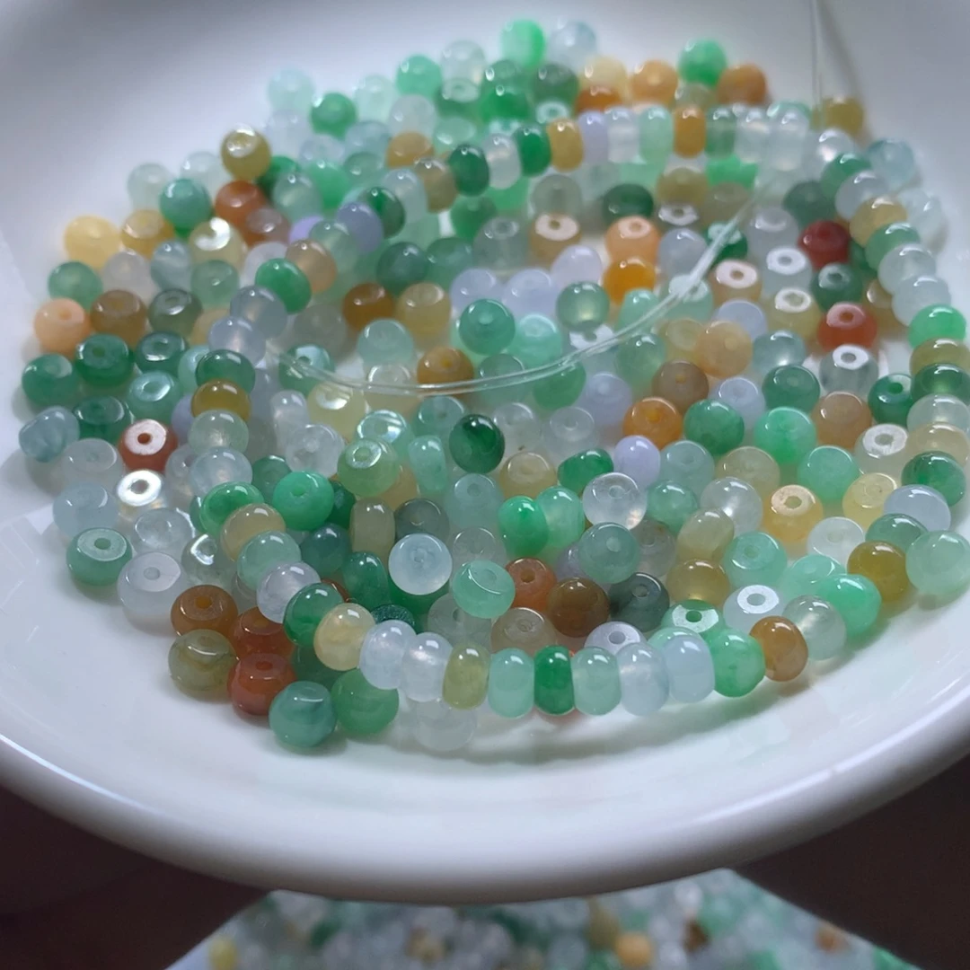 翡翠散珠多样性发货10颗卡4.5尺寸