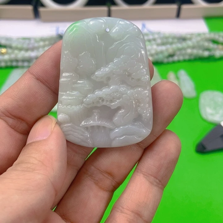 翡翠未镶嵌挂件挂件