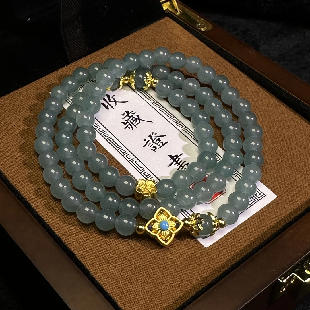 X131冰蓝设计款项链6mm【送高端礼盒】