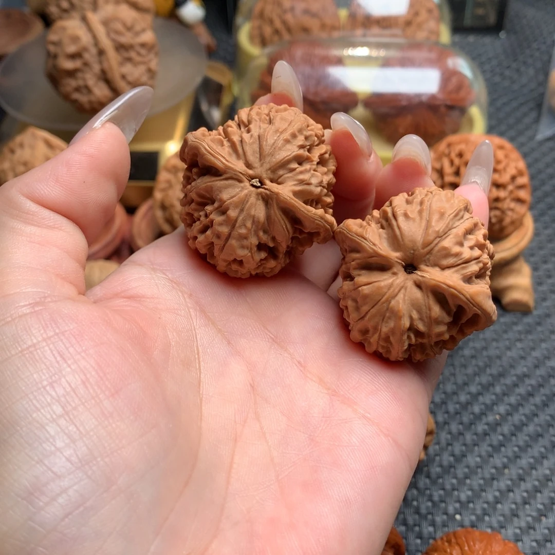卡***卡把件文玩核桃37莲花