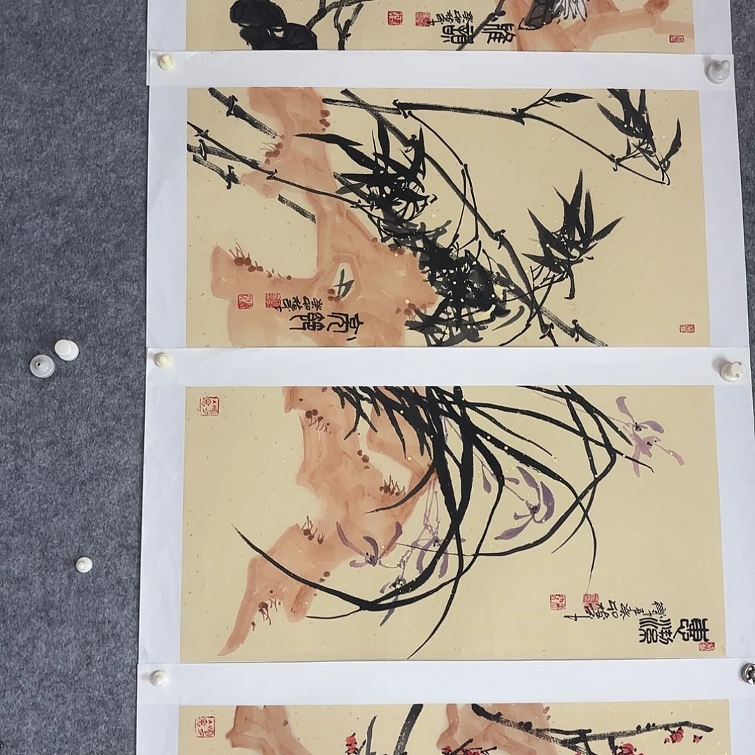 国画手绘花鸟国画作品