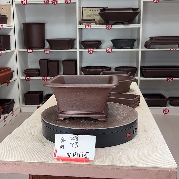 紫砂花盆四方斗盆