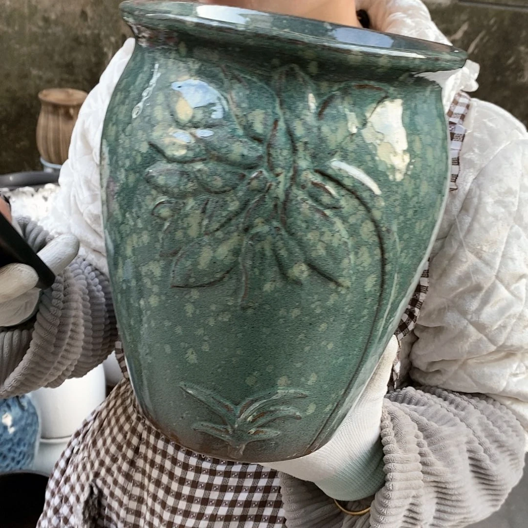 紫砂花盆正品口20高25