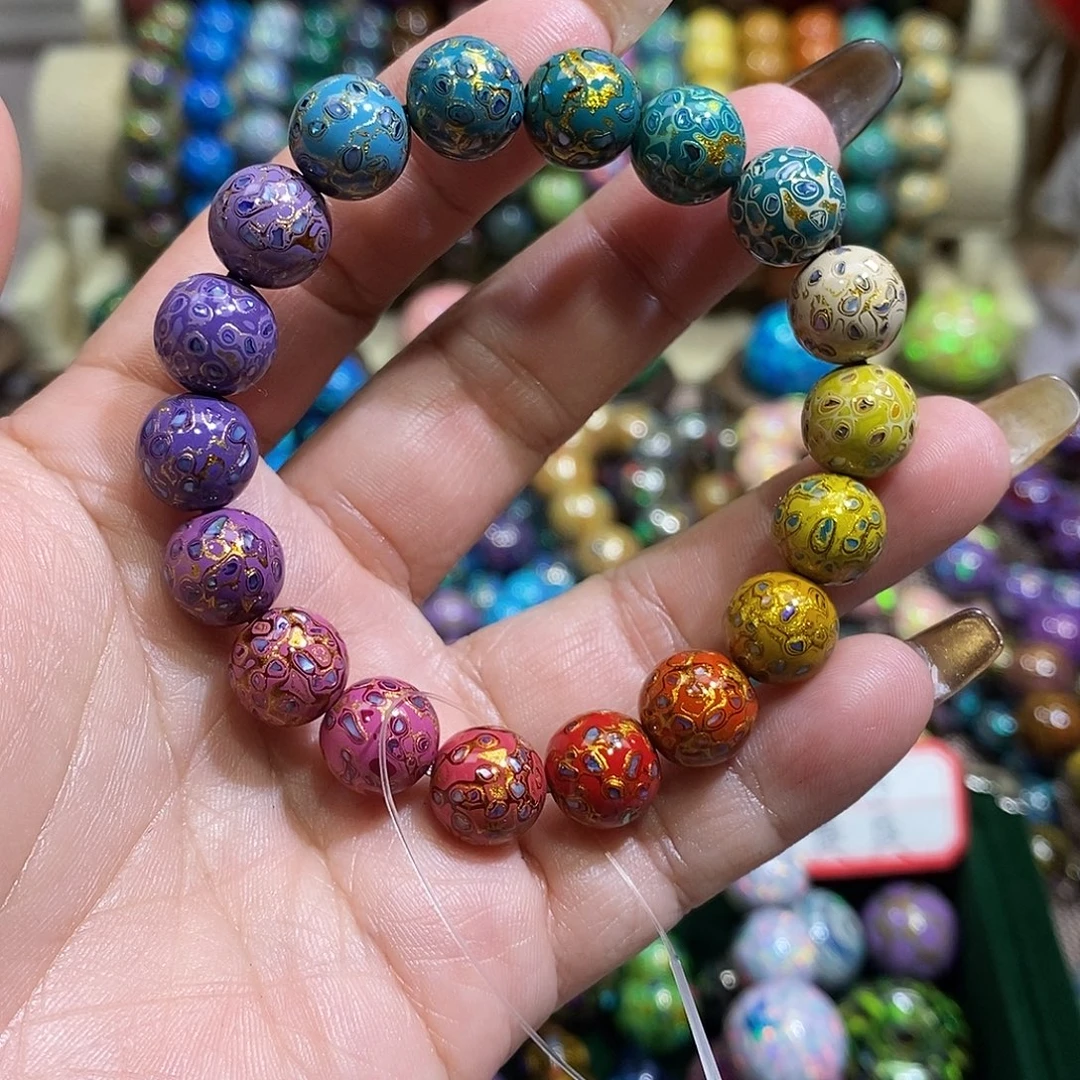 大漆珠1.0多宝镶嵌螺佃