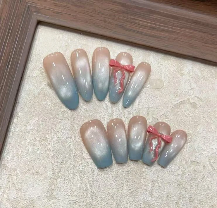 W.【水镜蝴蝶】纯手工穿戴甲