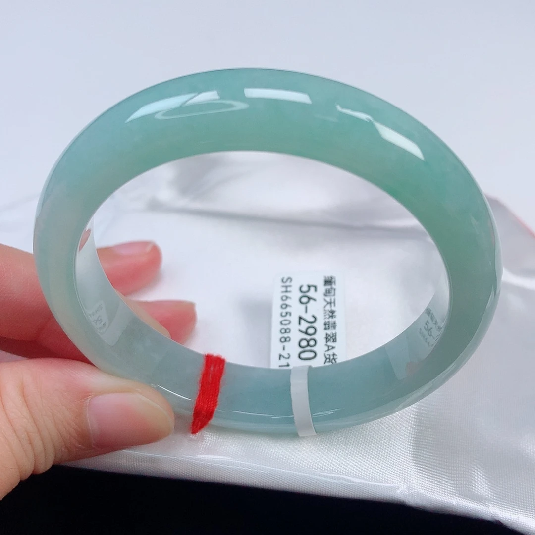 未镶嵌手镯翡翠56正圈