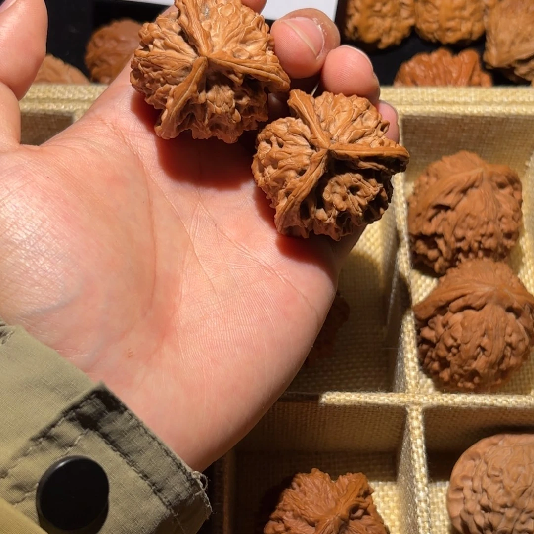 吊坠文玩核桃39+盘山三棱