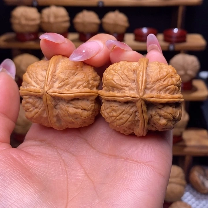 老***考把件文玩核桃玉玺四棱98