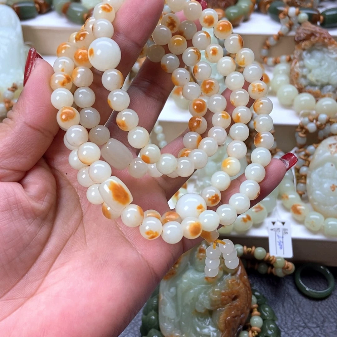 透闪石质玉手链未镶嵌①*③