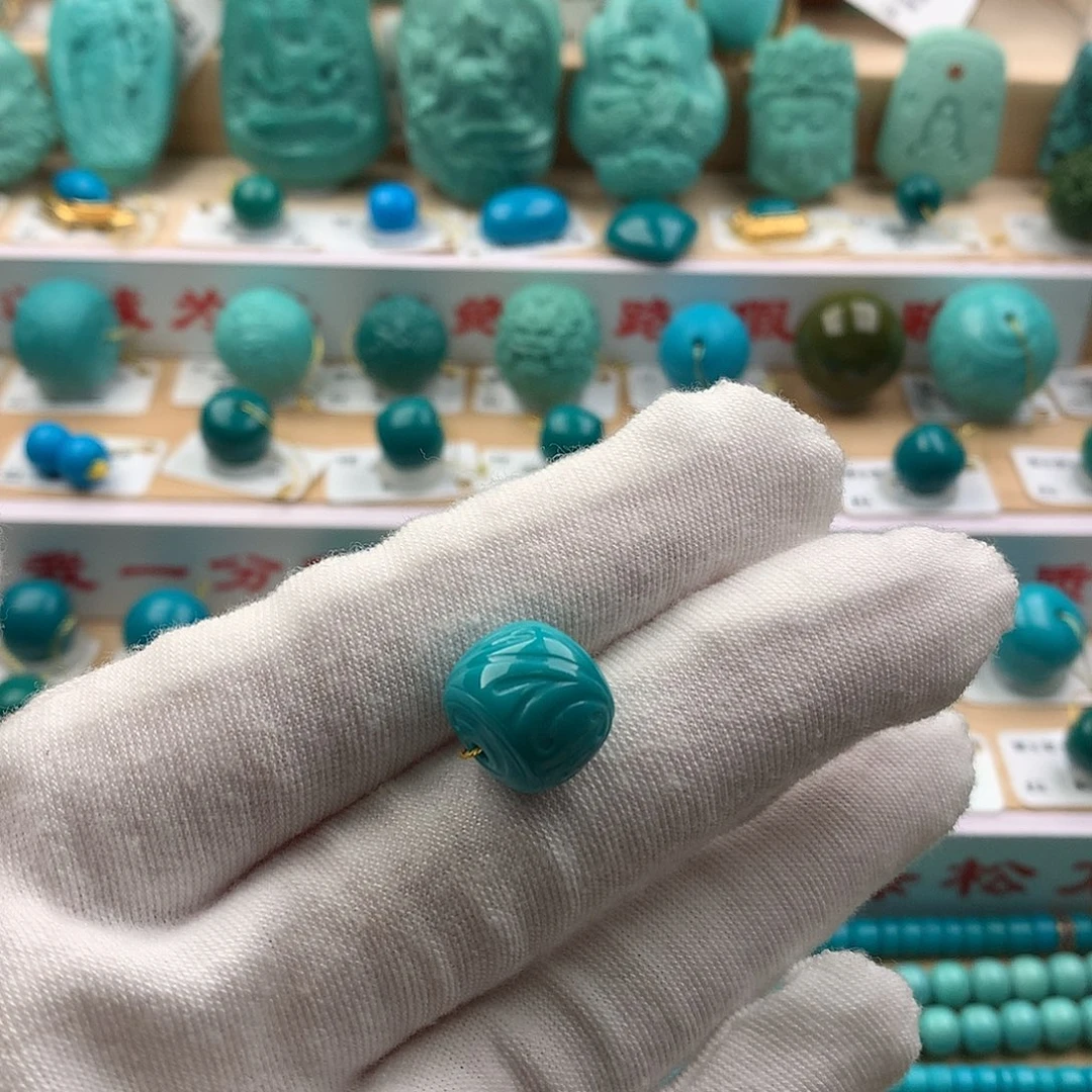 绿松石未镶嵌配饰12.5-11.2