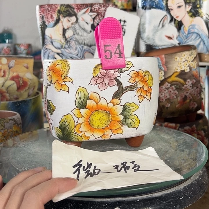 景德镇手绘花盆性价比超高