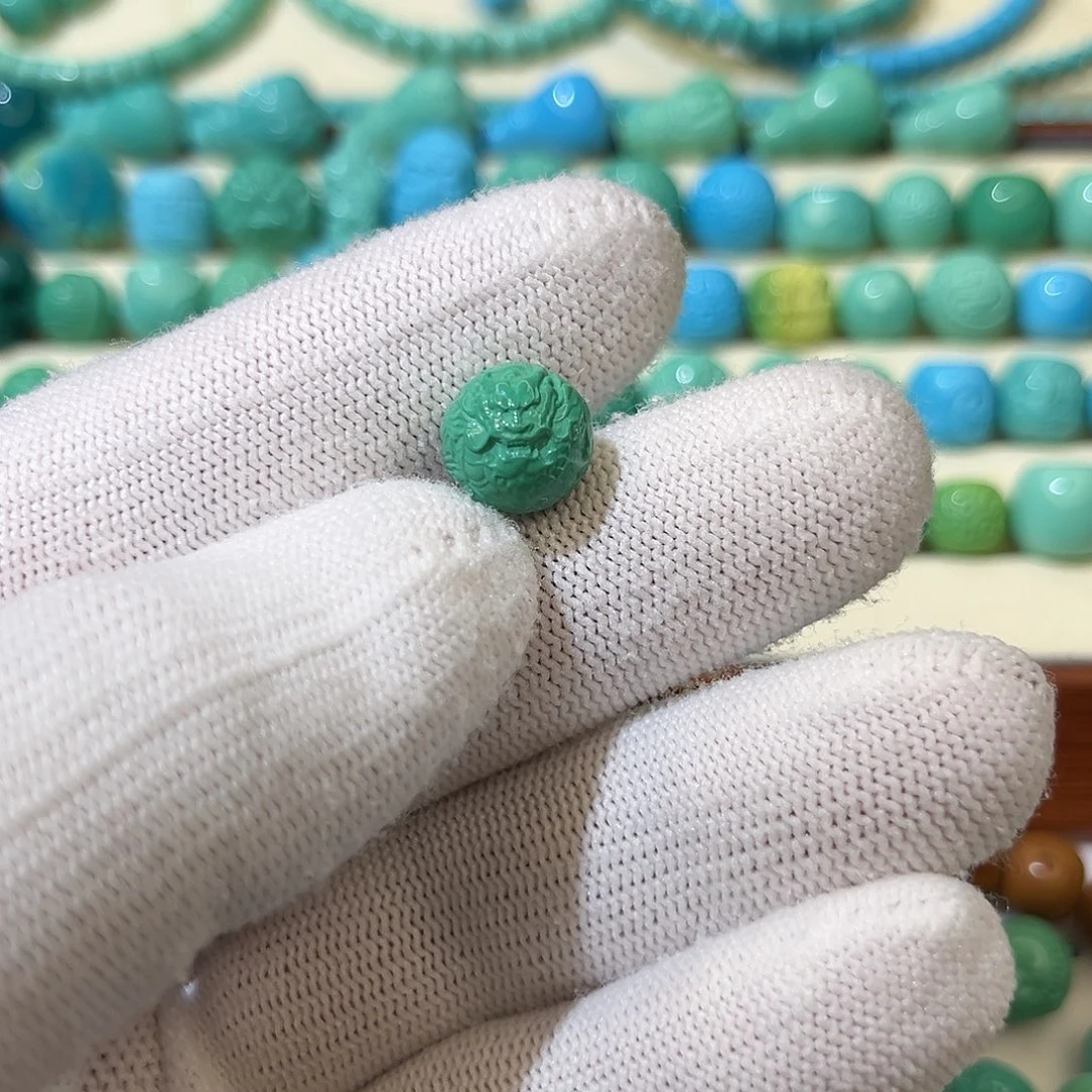 高瓷绿龙珠直径11