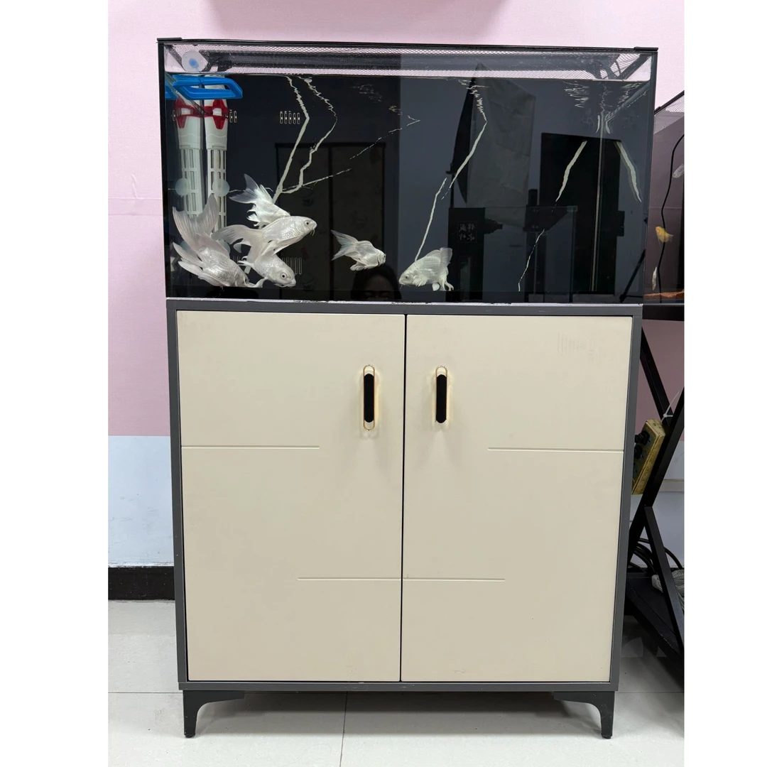 微知魚  新款干湿分离超白鱼缸+底柜