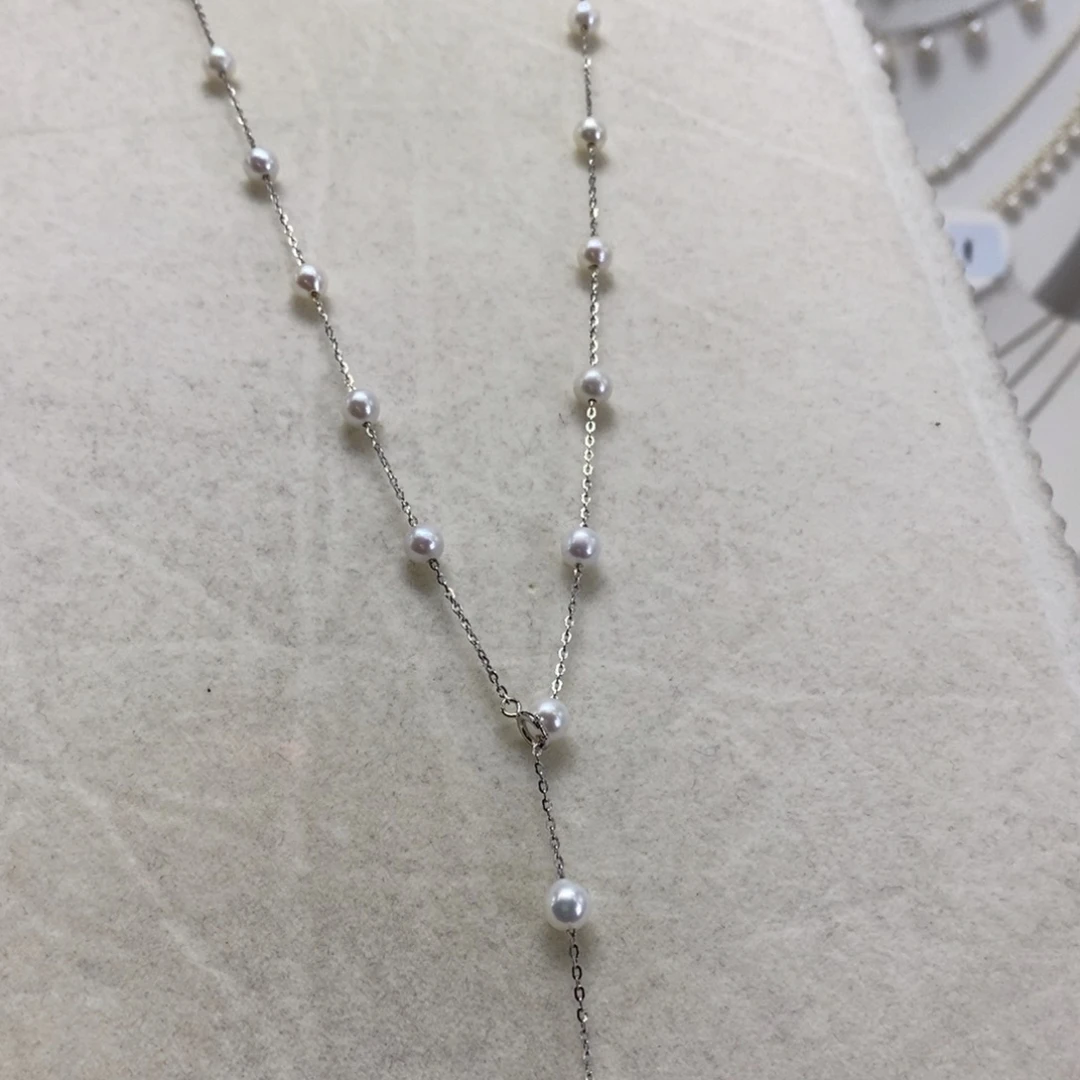 淡水珍珠颈饰银S925镶嵌