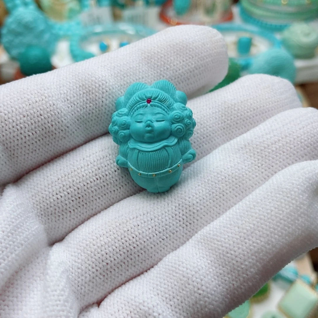 绿松石未镶嵌嘟嘟