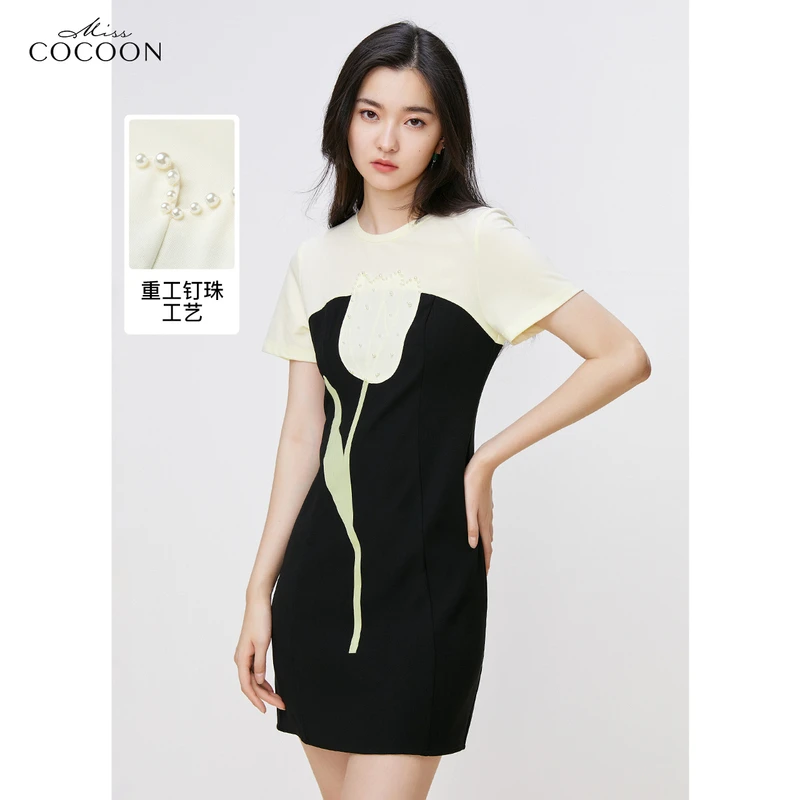 missCOCOON初恋裙子夏装宫廷风小个子百搭连衣裙20127