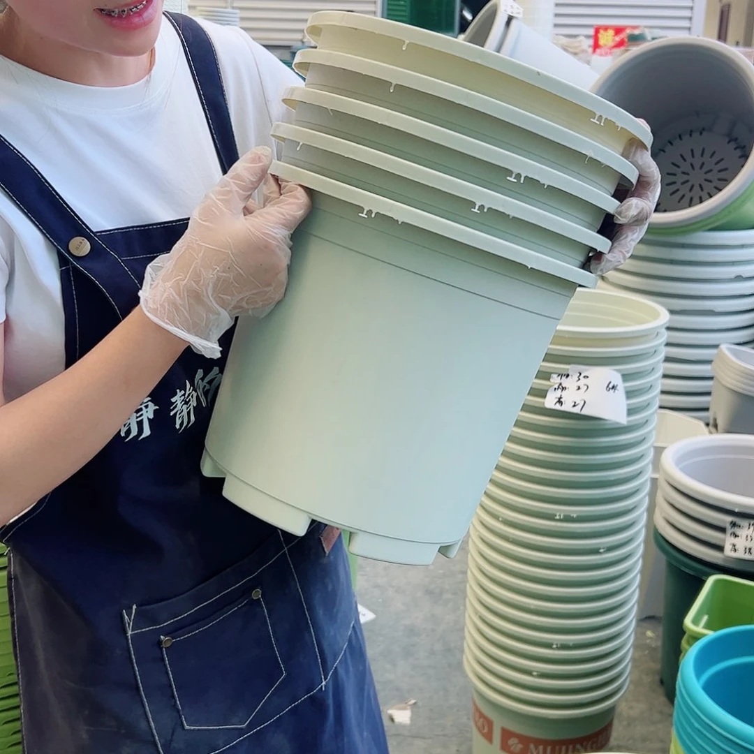 瑕疵加仑盆6#米白5个无托