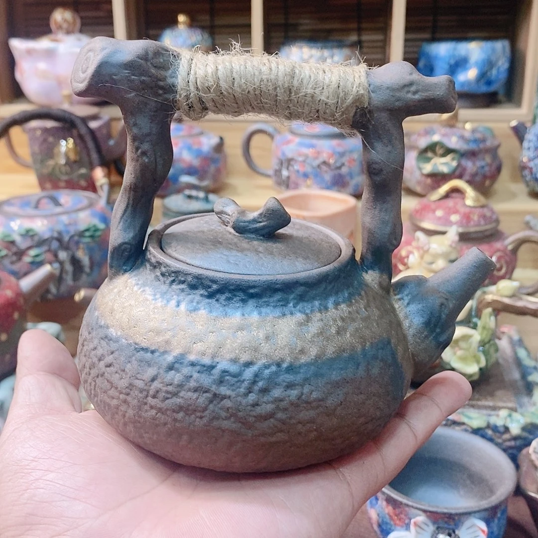 粗陶志野柴烧茶器