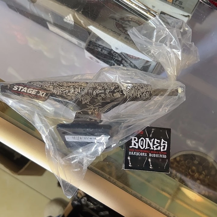 海***o进口枫木indy全黑骷髅实心144+bones全黑pu