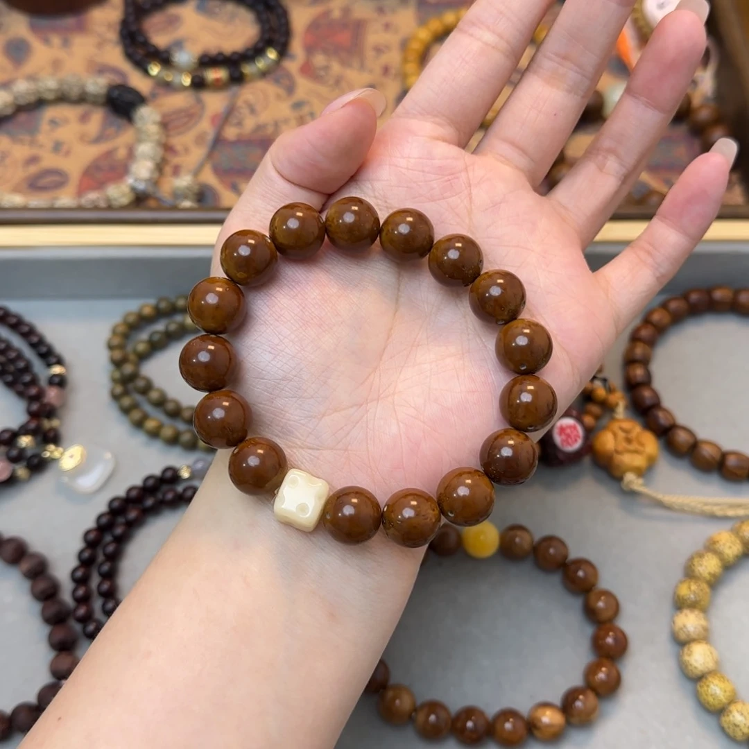 菩提手串/手链12mm紫金鼠