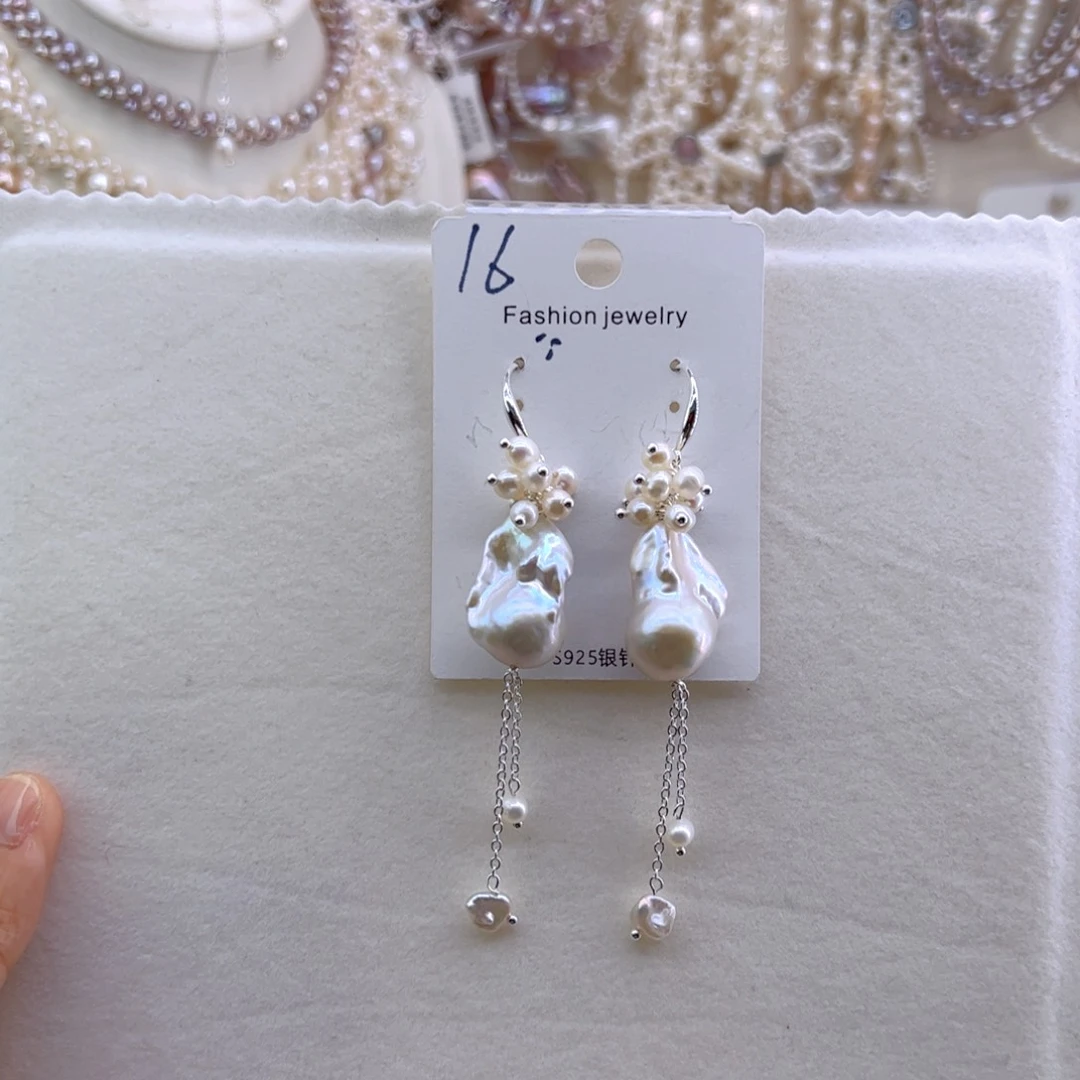 未镶嵌淡水珍珠耳饰