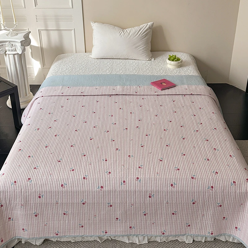 【艳颖专属】【芸裕家居】双面全棉小包边单床盖25CG003