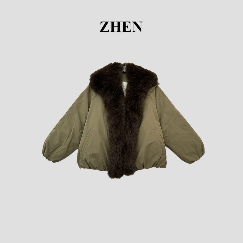 【ZHEN】25K01746 2025气质显瘦时尚百搭上新小众设计感外套秋冬