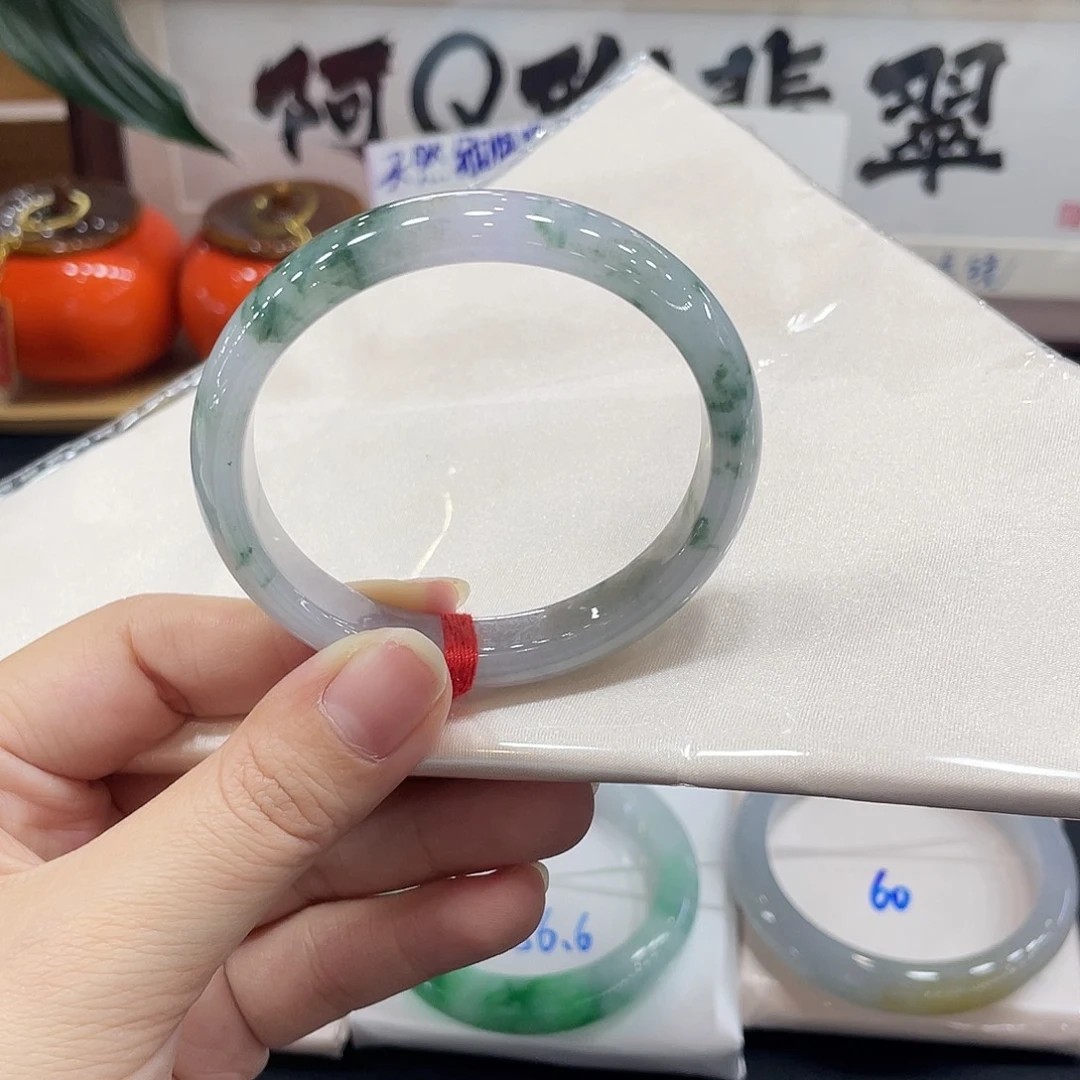 翡翠未镶嵌手镯天然缅甸A货翡翠手镯9