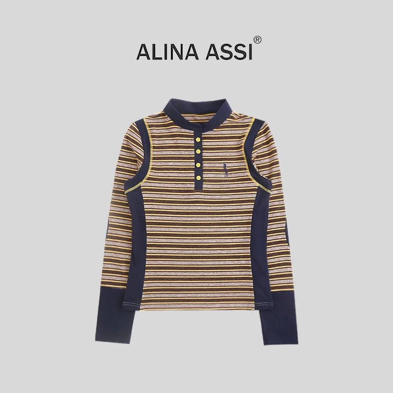 【静静】2025冬季新款休闲T恤长袖上衣F0480